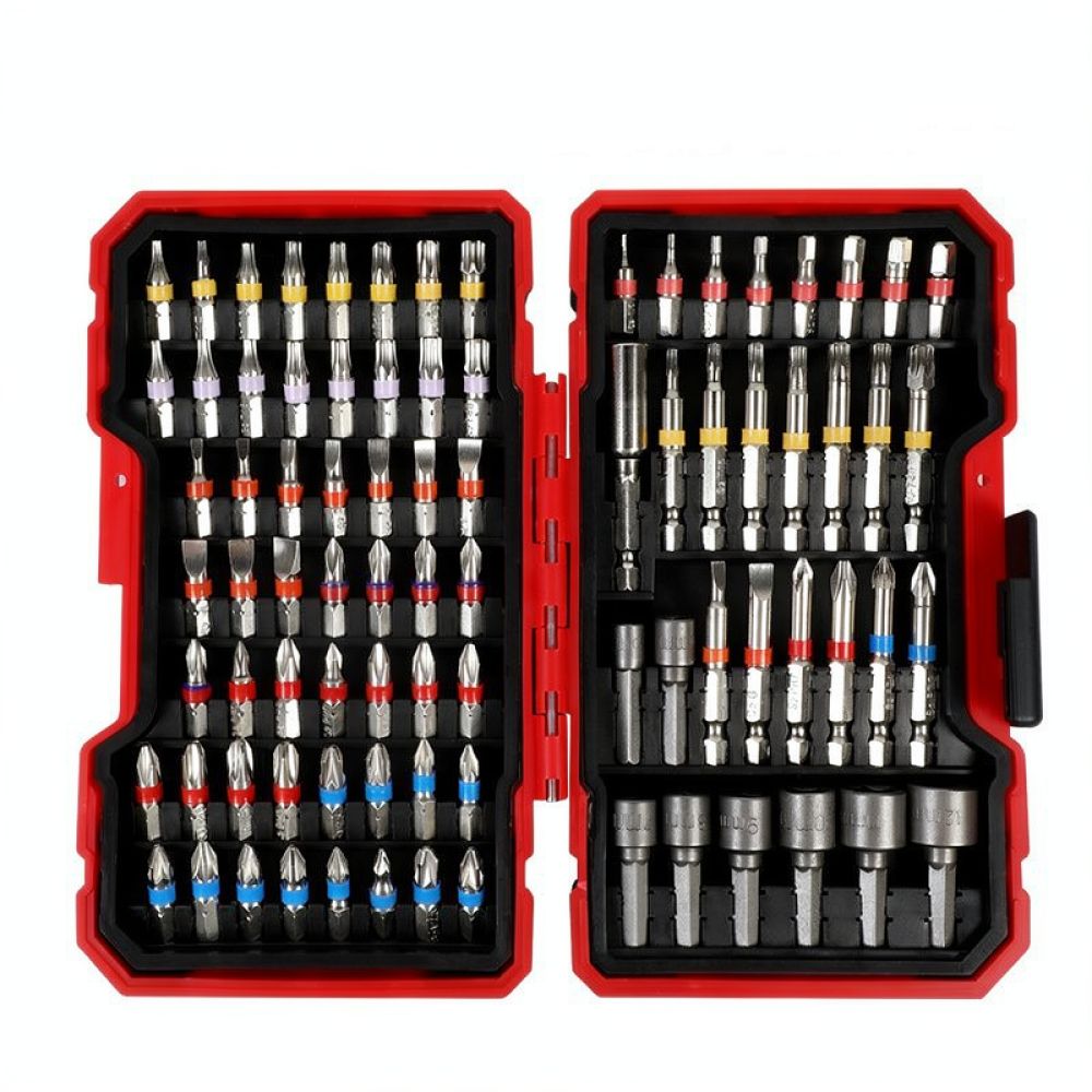 Drill Bit Set - 多機能パワーツールアクセサリーキット。家庭用工具の修理、電動ドリルのメンテナンス、各種プロジェクトに最適なドライバービットのアソートセット。