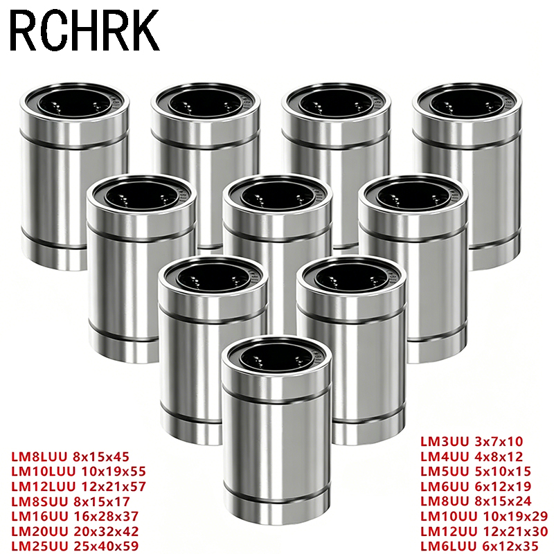 Linear Rod 8Mm - 4/10 個 LM8UU LM10UU LM16UU LM12UU