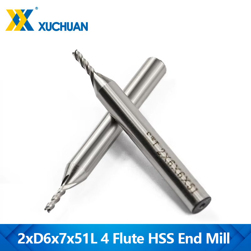 End Mill Set - 1pc 直径 Frez 2 ミリメートルエンドミル 4