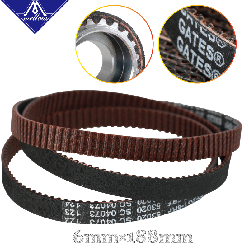 Gt2 Belt - 高品質3DプリンタGT2幅6ミリメートル188-2GTタイミングベルトループGATES-188-2GTギア同期ベルト