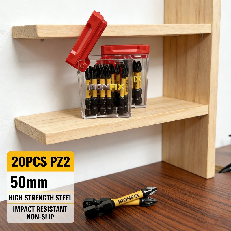高品質な20個入りPZ2ドライバービットセット。電動ドリルや - Drill Bit Set のレビューと価格