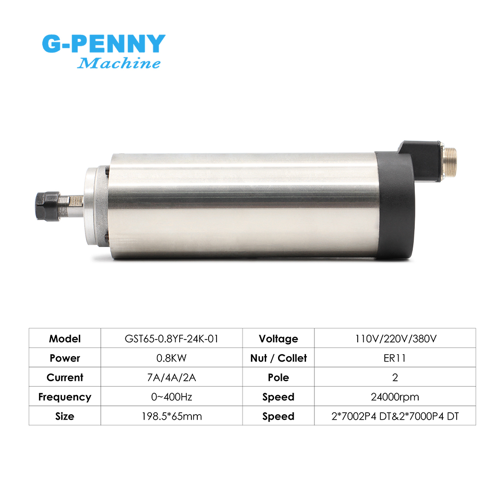 G-Penny 空冷スピンドルモーター 0.8KW ER11 - Water Cooled Spindle のレビューと価格