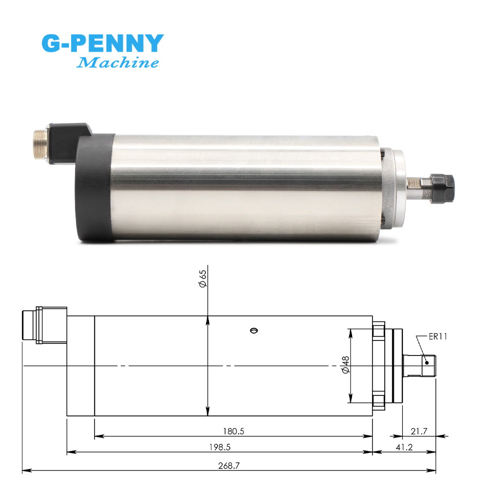 G-Penny 空冷スピンドルモーター 0.8KW ER11 - Water Cooled Spindle のレビューと価格