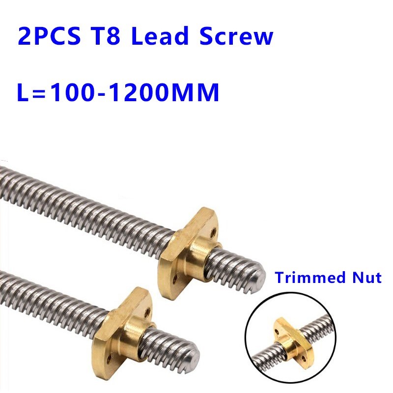 T8 T型台形リードスクリュー 8mm Tr8 リード 1/ - Lead Screw 8Mm のレビューと価格