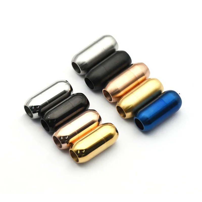 5 ピース/ロットステンレス鋼磁気クラスプエンド穴 5 ミリ - Coupling 8Mm のレビューと価格