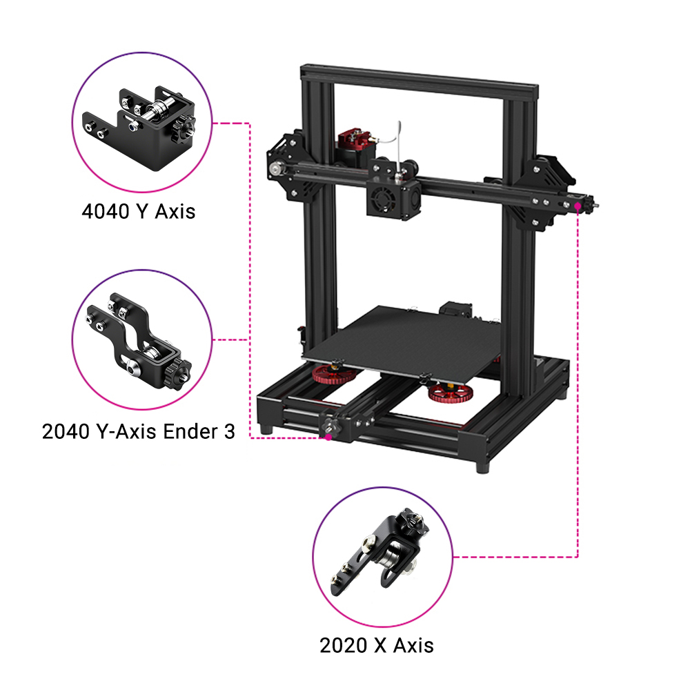 3Dプリンター部品 ベルトテンショナー Ender3 CR1 - Lead Screw 8Mm のレビューと価格