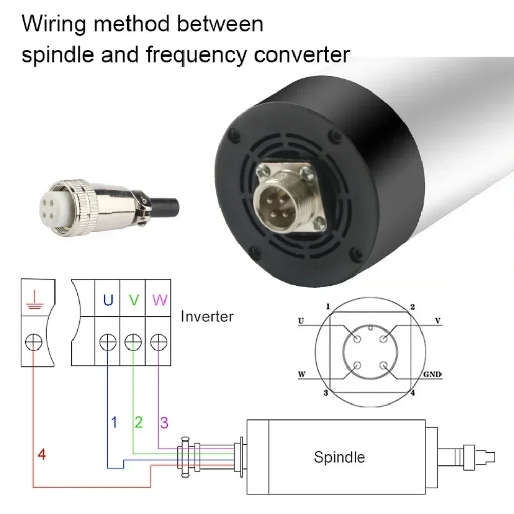 800W、1.5KW、2.2KW CNC空冷スピンドルモータ - Water Cooled Spindle のレビューと価格